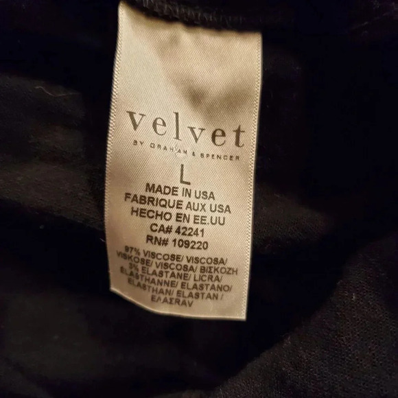 Velvet Black Button Front Hi Low Flowy Tunic Top Mini Dress L - Picture 15 of 16